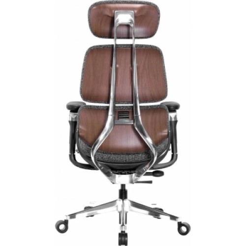 Кресло игровое GT Racer X-819 Gray (X-819 Fabric Wood Gray)