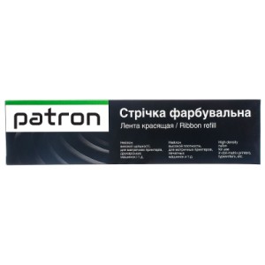 Лента к принтерам 12,7мм x 20м, лівий мебіус HD Patron (PN-12.7x20-ЛМ-B)