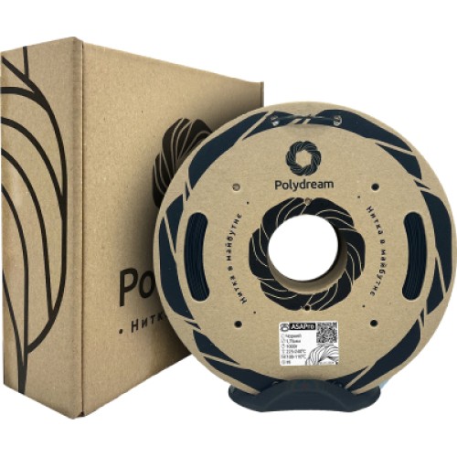 Пластик для 3D-принтера Polydream ASA PRO 1.75 mm 1 кг Black (ASAPro9005/10)