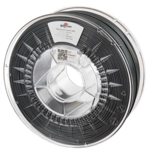 Пластик для 3D-принтера Spectrum ABS Smart 1.75mm 1kg DARK GREY (80096) Пластик для 3D-принтера Spectrum ABS Smart 1.75mm 1kg DARK GREY (80096)