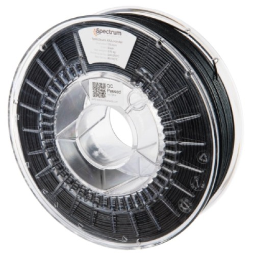 Пластик для 3D-принтера Spectrum ASA Kevlar 1.75mm 0.75kg BLACK (80713) Пластик для 3D-принтера Spectrum ASA Kevlar 1.75mm 0.75kg BLACK (80713)