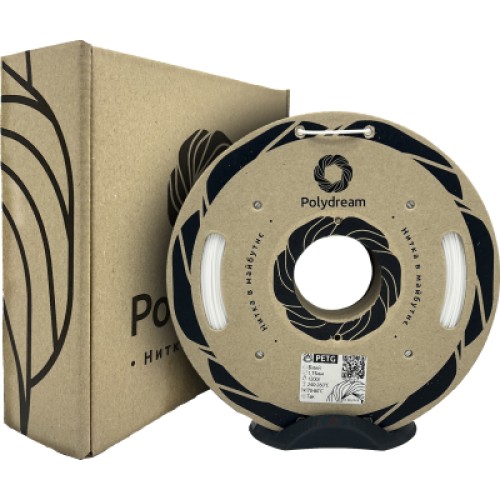Пластик для 3D-принтера Polydream PETG 1,75mm 1,2кг White (PETG9003/12)