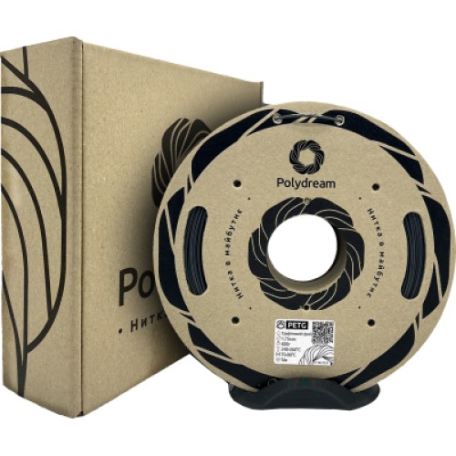 Пластик для 3D-принтера Polydream PETG 1,75mm 1,2кг Gray graphite (PETG7024/12) Пластик для 3D-принтера Polydream PETG 1,75mm 1,2кг Gray graphite (PETG7024/12)