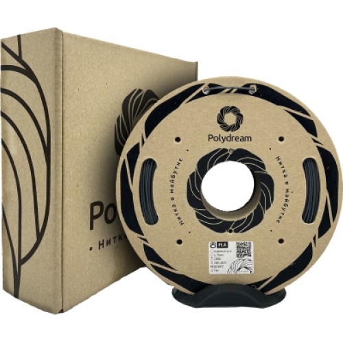 Пластик для 3D-принтера Polydream PLA 1,75mm 1,2кг Gray graphite (PLA7024/12)