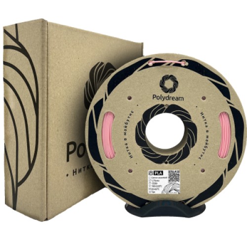 Пластик для 3D-принтера Polydream PLA 1,75mm 1,2кг Pink light (PLA3015/12)