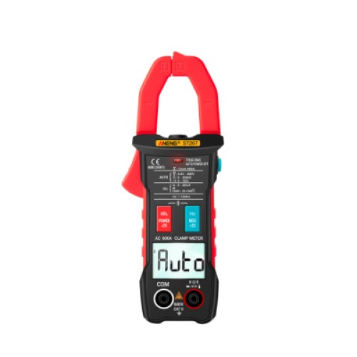 Токовые клещи ANENG ST207. V (AC/DC), A (AC), Ω, C, Hz, °C (NCV, True RMS). Bluetooth, Data Hold, прозвонка, фонарик (ST207)