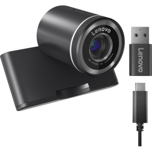 Веб-камера Lenovo QHD Black (4XC1Q25245)