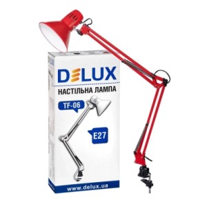 Настольная лампа Delux TF-06 E27 Червона (90012373)