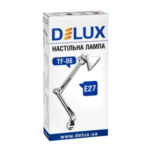 Настольная лампа Delux TF-06 E27 Срібляста (90012372)