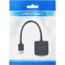 Переходник HDMI M to VGA F 1080P 60Hz 3,5mm Audio Micro USB (F) powered Vention (ACRBB)