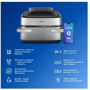Мультипечь Philips Ovi Dual SteamFry (NA565/02)