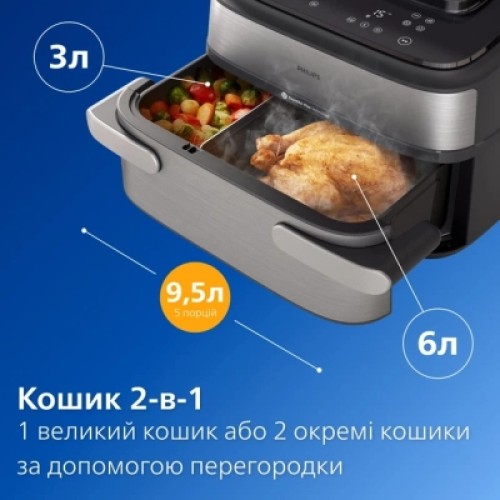 Мультипечь Philips Ovi Dual SteamFry (NA565/02)