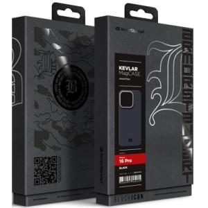 Чехол для мобильного телефона Armorstandart BlackIcon Aramid Plain MagCase Apple iPhone 16 Pro Black (ARM90169)