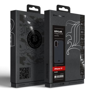 Чехол для мобильного телефона Armorstandart BlackIcon Aramid Plain MagCase Apple iPhone 17 Black (ARM90159)