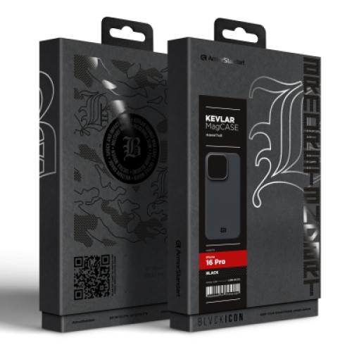 Чехол для мобильного телефона Armorstandart BlackIcon Aramid Twill MagCase Apple iPhone 16 Pro Black (ARM90151) Чехол для мобильного телефона Armorstandart BlackIcon Aramid Twill MagCase Apple iPhone 16 Pro Black (ARM90151)