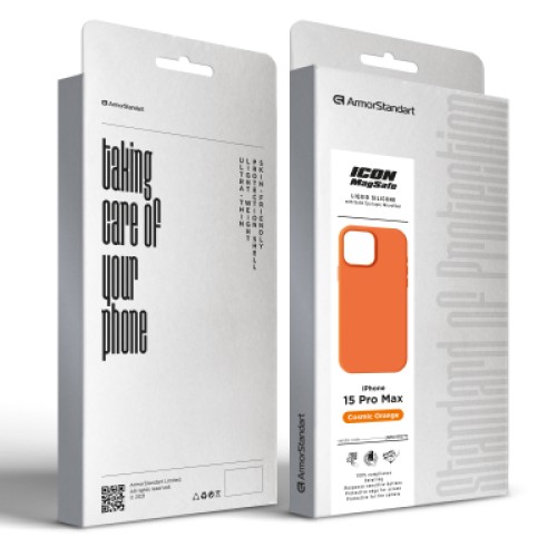 Чехол для мобильного телефона Armorstandart Icon2 MagCase Apple iPhone 15 Pro Max Cosmic Orange (ARM89277)