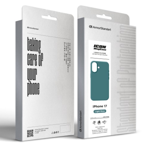 Чехол для мобильного телефона Armorstandart Icon2 MagCase Apple iPhone 17 Light Moss (ARM89580)