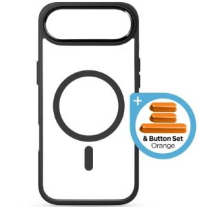 Чехол для мобильного телефона Armorstandart Unit MagCase Apple iPhone 17 Air Black + Orange Button Set (ARM90582)