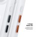 Чехол для мобильного телефона Armorstandart Unit MagCase Apple iPhone 17 Air Clear Silver + Orange Button Set (ARM90583)