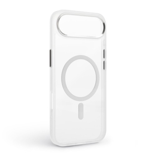 Чехол для мобильного телефона Armorstandart Unit MagCase Apple iPhone 17 Air Clear Silver + Pink Button Set (ARM90584)