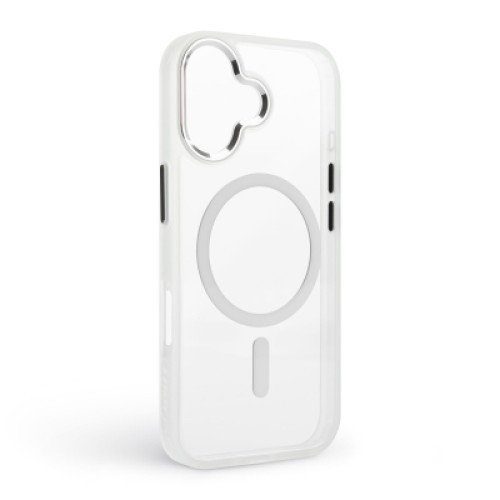 Чехол для мобильного телефона Armorstandart Unit MagCase Apple iPhone 17 Clear Silver + Pink Button Set (ARM90580)