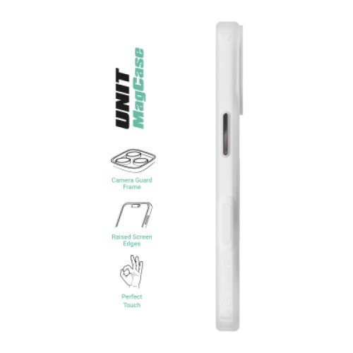 Чехол для мобильного телефона Armorstandart Unit MagCase Apple iPhone 17 Clear Silver + Pink Button Set (ARM90580)