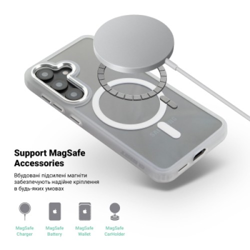 Чехол для мобильного телефона Armorstandart Unit MagCase Samsung S26 Plus 5G Clear Silver (ARM89450)