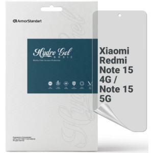 Пленка защитная Armorstandart hydrogel Matte Xiaomi Redmi Note 15 4G / Note 15 5G (ARM89628)