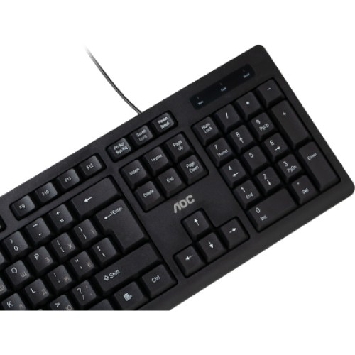 Клавиатура AOC KB100B USB UA Black (KB100B/97) Клавиатура AOC KB100B USB UA Black (KB100B/97)