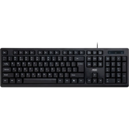 Клавиатура AOC KB100B USB UA Black (KB100B/97) Клавиатура AOC KB100B USB UA Black (KB100B/97)