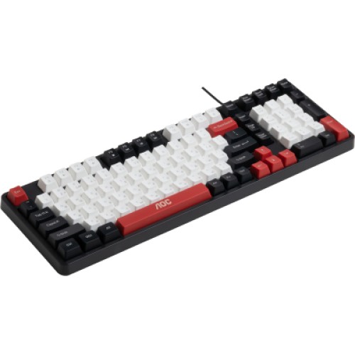 Клавиатура AOC GK116H1 LED USB UA White/Red/Black (GK116H1/97)