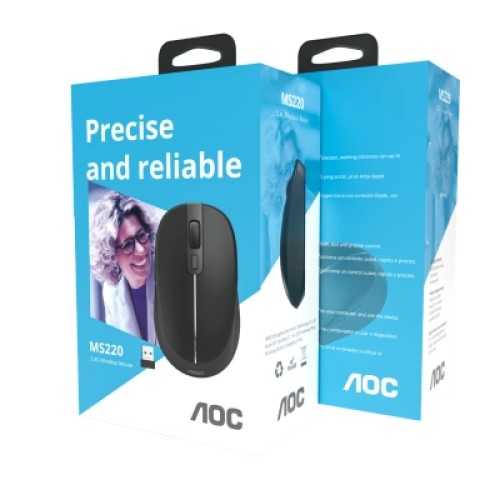 Мышка AOC MS220B Wireless Black (MS220B/LA)