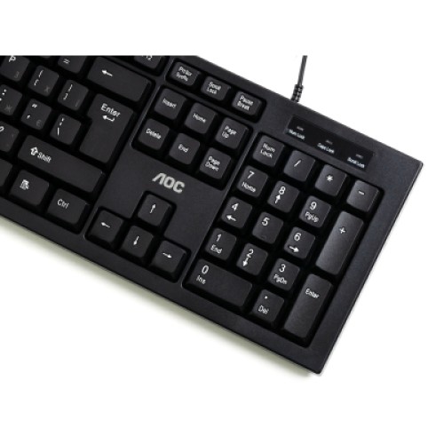 Комплект AOC KM160B USB UA Black (KM160B/97)