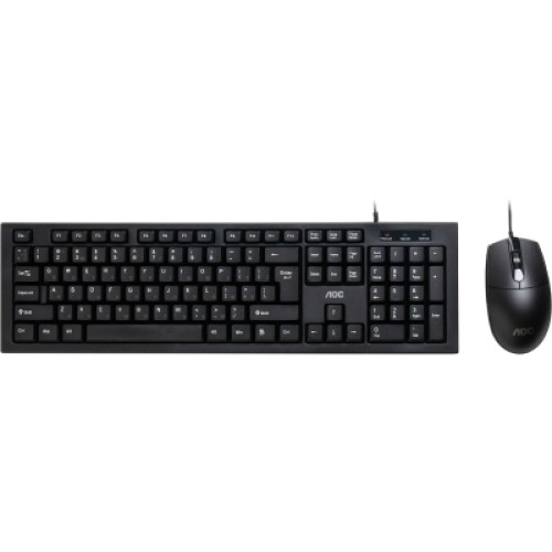 Комплект AOC KM160B USB UA Black (KM160B/97)