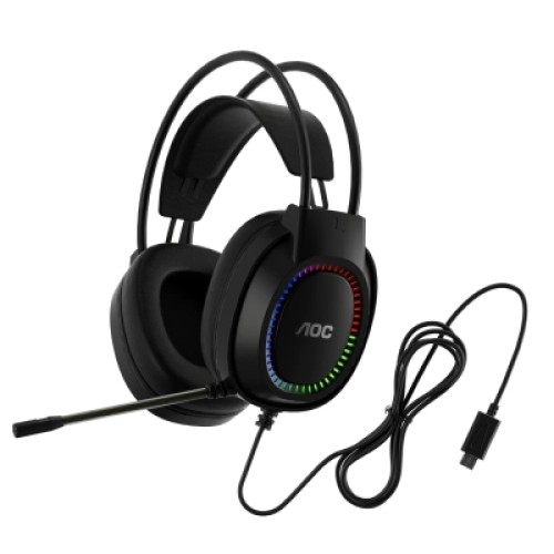 Наушники AOC ACG2500BK RGB Black (ACG2500BK/00) Наушники AOC ACG2500BK RGB Black (ACG2500BK/00)