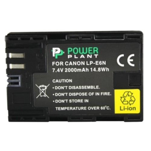 Аккумулятор к фото/видео PowerPlant Canon LP-E6N 2000mAh (DV00DV1405) Аккумулятор к фото/видео PowerPlant Canon LP-E6N 2000mAh (DV00DV1405)