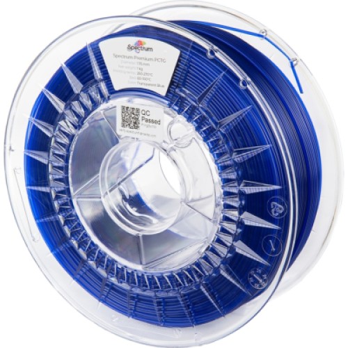 Пластик для 3D-принтера Spectrum PCTG Premium 1.75mm 1kg TRANSPARENT BLUE (80739) Пластик для 3D-принтера Spectrum PCTG Premium 1.75mm 1kg TRANSPARENT BLUE (80739)