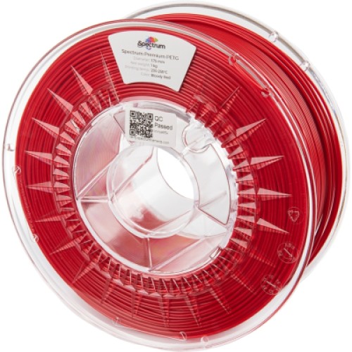 Пластик для 3D-принтера Spectrum PET-G Premium 1.75mm BLOODY RED 1kg (80059)