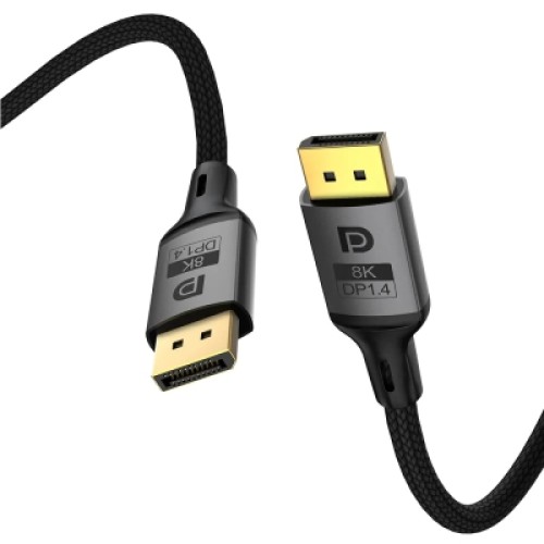 Кабель мультимедийный DisplayPort M to DisplayPort M 1.5m V1.4 8K black ColorWay (CW-CBDP093-BK) Кабель мультимедийный DisplayPort M to DisplayPort M 1.5m V1.4 8K black ColorWay (CW-CBDP093-BK)
