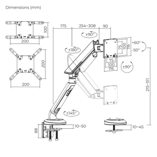 Кронштейн ITech LDT96-C012 Кронштейн ITech LDT96-C012