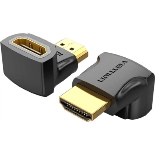 Переходник HDMI F to HDMI M 90° 4K 60Hz PVC Vention (AIOB0)