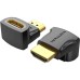 Переходник HDMI F to HDMI M 90° 4K 60Hz PVC Vention (AIOB0)