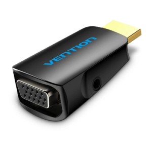 Переходник HDMI M to VGA F 1080P 60Hz 3,5mm Audio Vention (AIDB0)