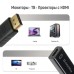 Переходник HDMI F to DisplayPort M 4K30Hz black ColorWay (CW-AD-DPHD)