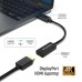 Переходник HDMI F to DisplayPort M 4K30Hz black ColorWay (CW-AD-DPHD)