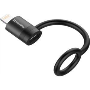 Переходник USB-C F to Lightning M black ColorWay (CW-AD-LC)
