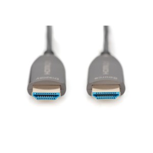 Кабель мультимедийный HDMI M to HDMI M 15m 8K AOC hybrid-fiber black Digitus (AK-330126-150-S)