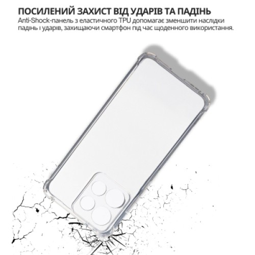 Чехол для мобильного телефона BeCover Anti-Shock Motorola Edge 60 Neo Clear (715068)