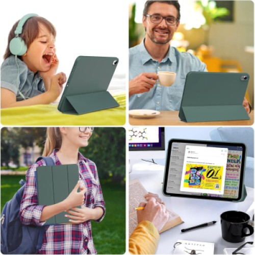 Чехол для планшета BeCover Tri Fold Soft TPU Silicone Apple iPad Air 11" M4 2026 Dark Green (715236) Чехол для планшета BeCover Tri Fold Soft TPU Silicone Apple iPad Air 11" M4 2026 Dark Green (715236)