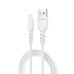Дата кабель USB 2.0 AM to Lightning 1.0m 2.4A white Grand-X (PL-05W)